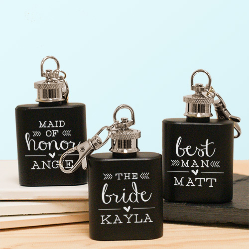Wedding Party Mini Flask Bridal Party GiftsForYouNow