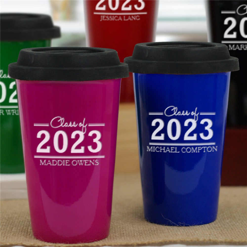 Personalized Graduation Travel Mug GiftsForYouNow