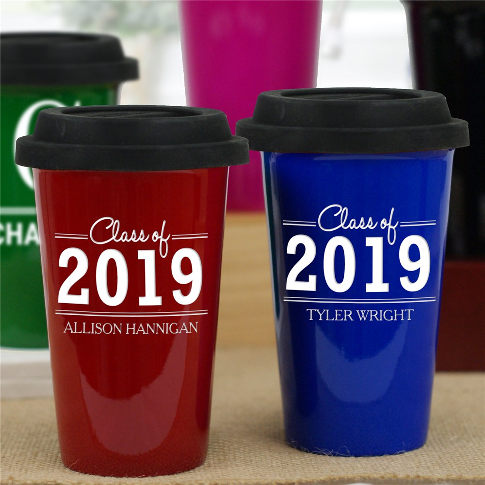 Personalized Graduation Travel Mug GiftsForYouNow