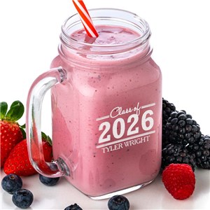 Engraved Graduation Mason Jar | Personalized Graduation Gifts