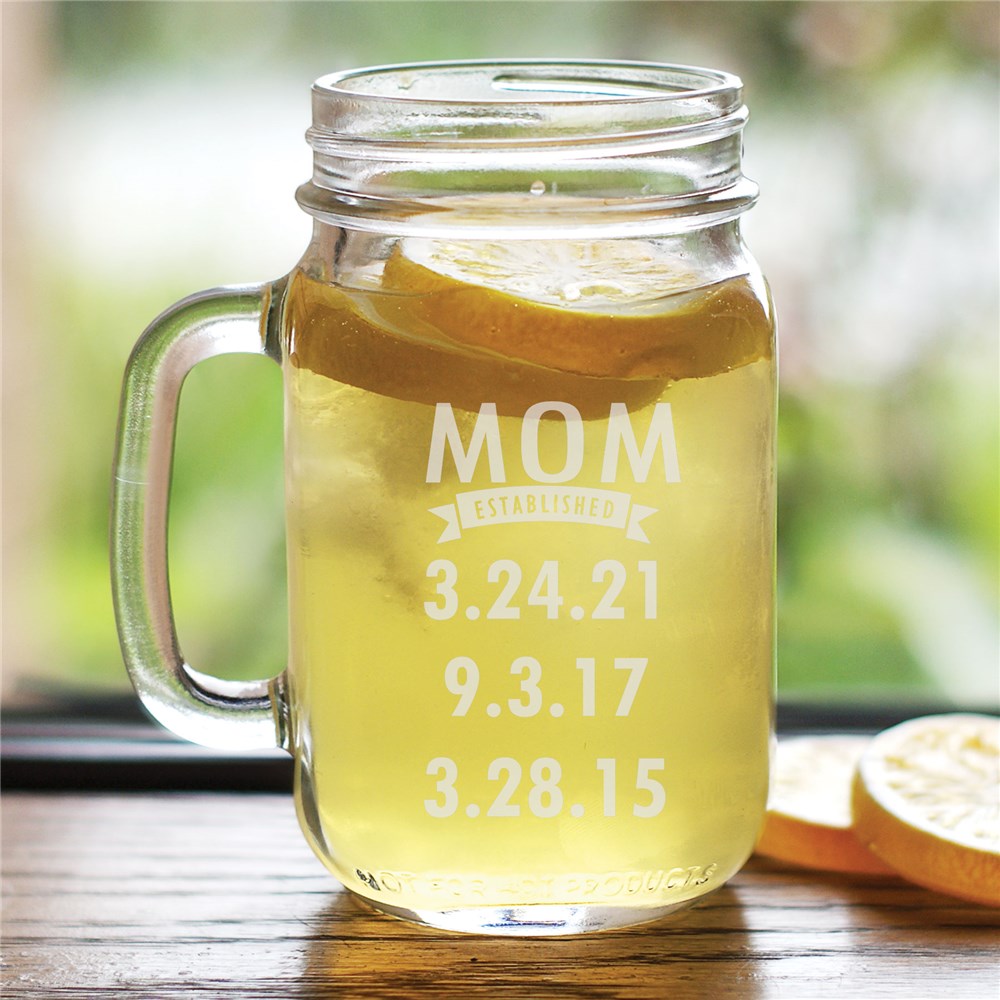 Engraved Mom Mason Jar | Personalized Gifts For You