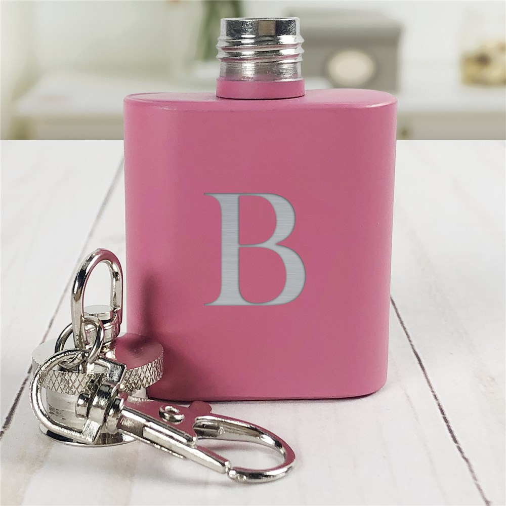 Engraved Initial Mini Flask | Personalized Mini Flask