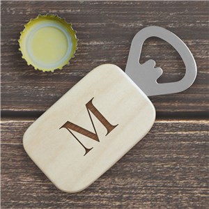 Engraved Initial Bottle Opener | Personalized Father's Day Gifts