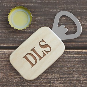 Engraved Wood Bottle Opener | Personalized Bar Gifts