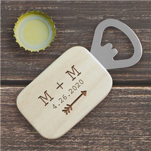 Couples Engraved Bottle Opener | Personalized Couple Gifts