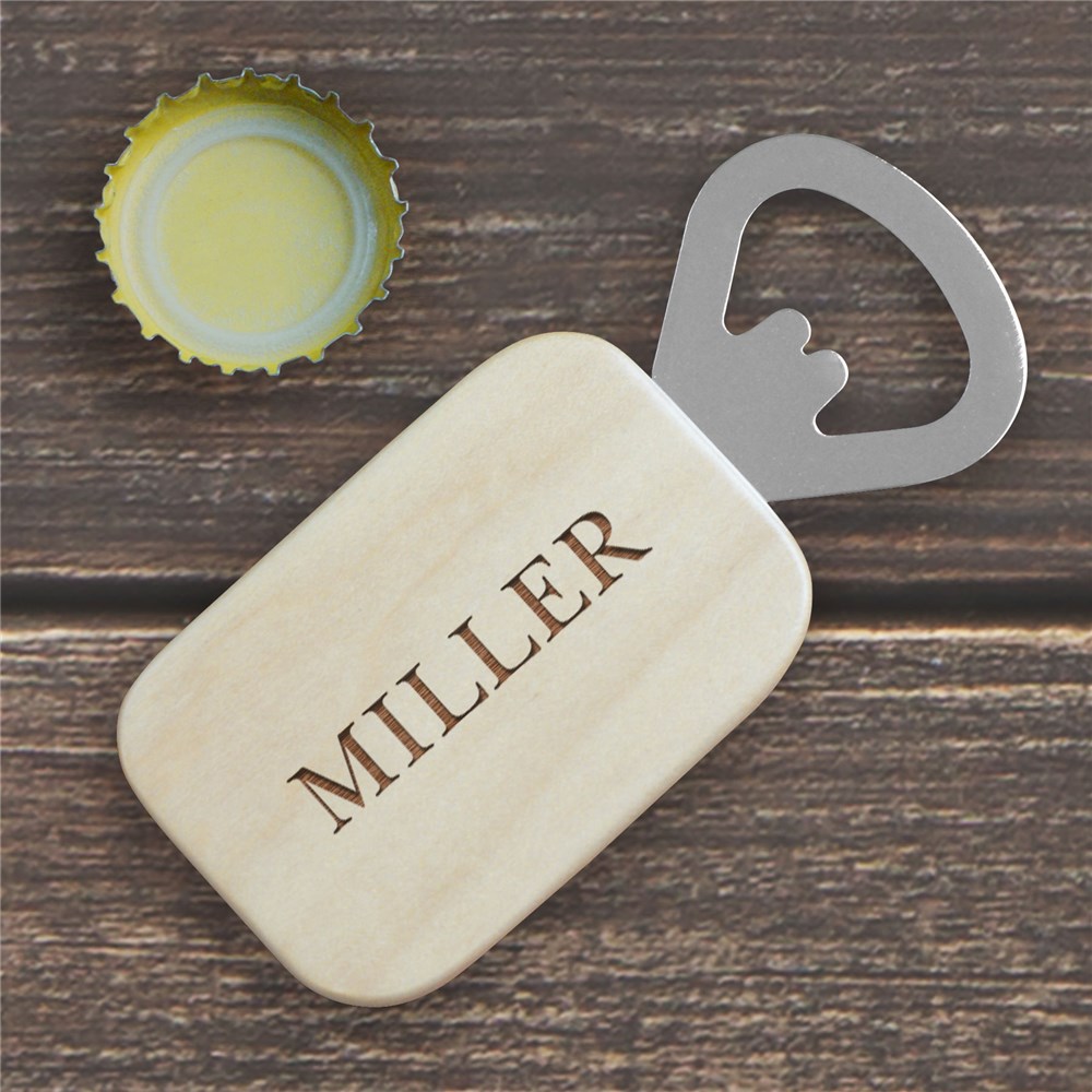 Any Name Engraved Bottle Opener | Personalized Bar Gifts For Dad