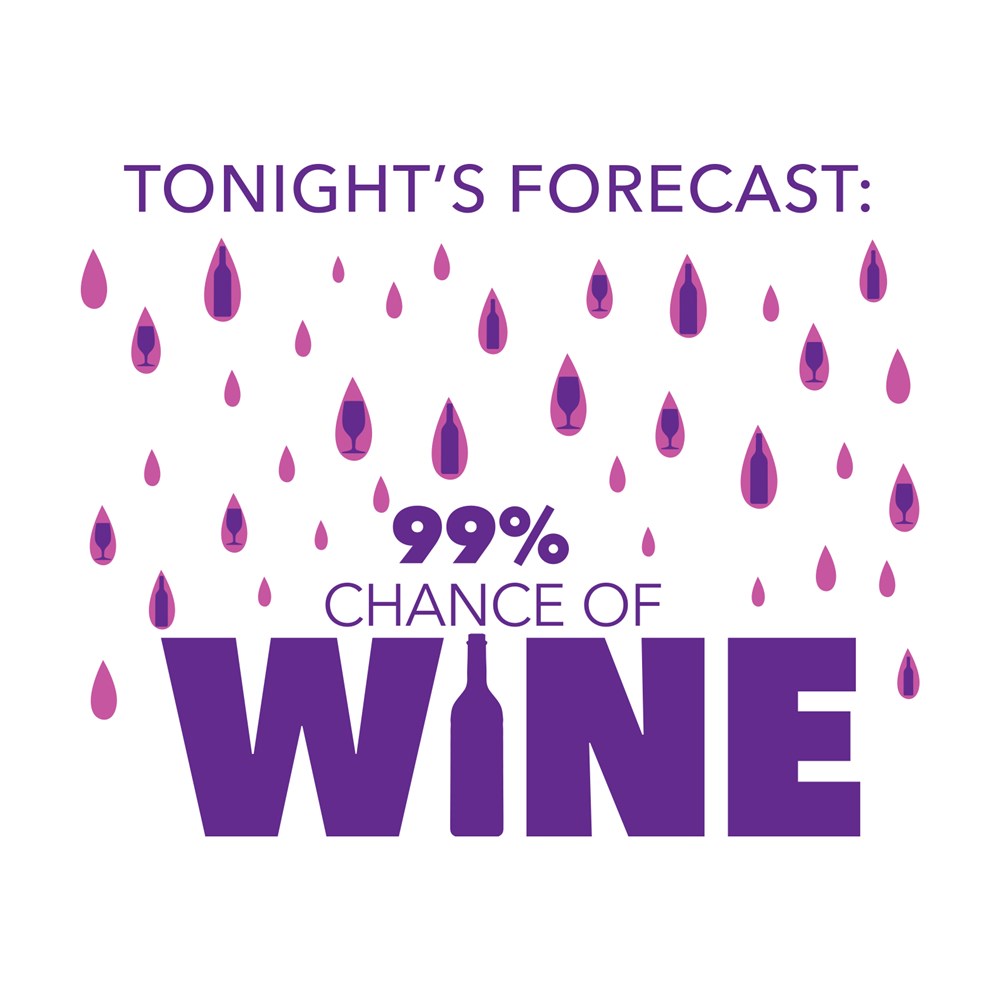 Tonight's Wine Forecast Pocket T-Shirt PT311313X