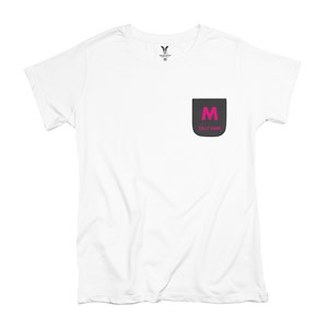 Personalized Initial & Name Ladies Pocket T-Shirt LPT320606X