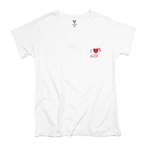 Personalized I Heart Women's Pocket Shirt