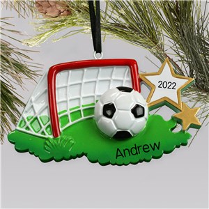 Personalized Soccer Net ornament | Personalized Soccer Ornaments