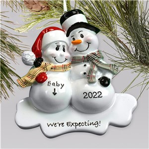 Personalized We're Expecting Ornament