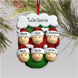 Personalized Mitten Family Christmas Ornament M107375X