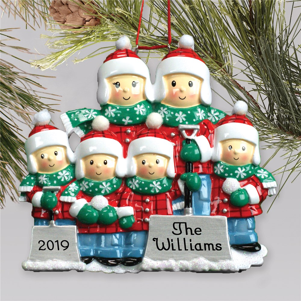 Personalized Snow Shovel Family Christmas Ornament ...
