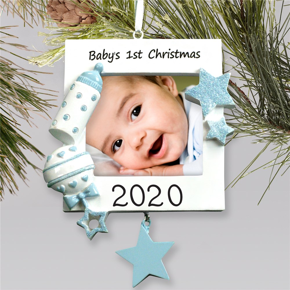 baby boy 1st christmas ornament