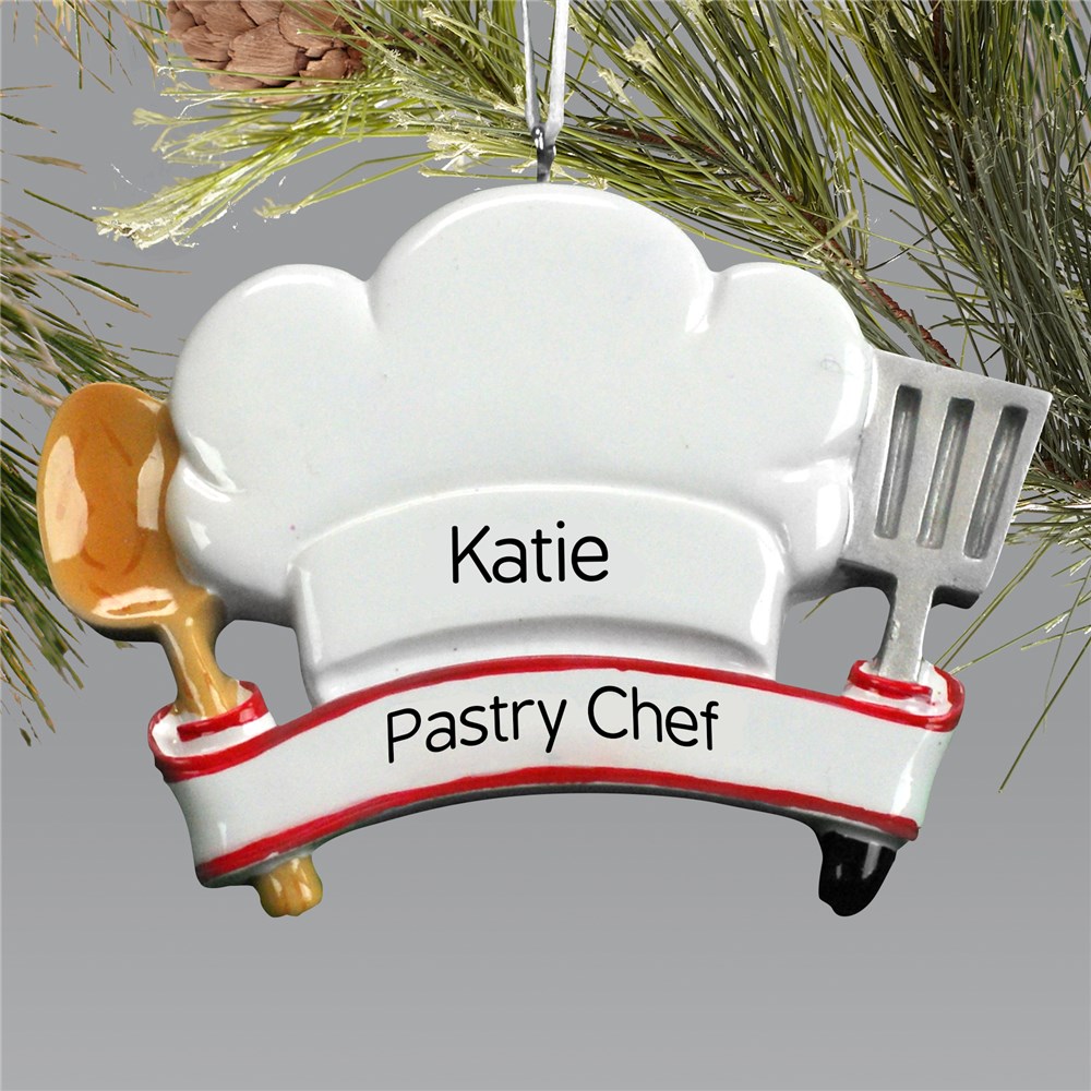 Personalized Chef Hat Ornament | Personalized Christmas Ornaments