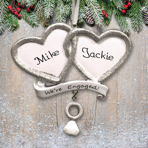 Personalized We're Engaged Ornament M1075185