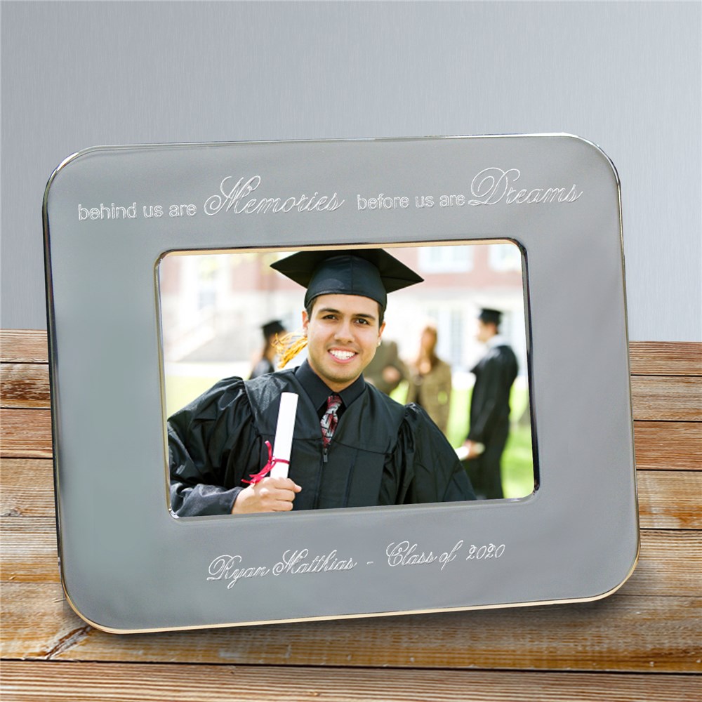 Engraved Graduation Silver Picture Frame GiftsForYouNow