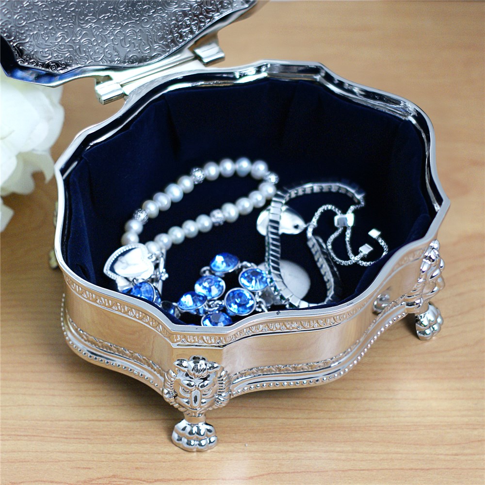 Engraved Victorian Jewelry Box | Personalized Jewelry Box