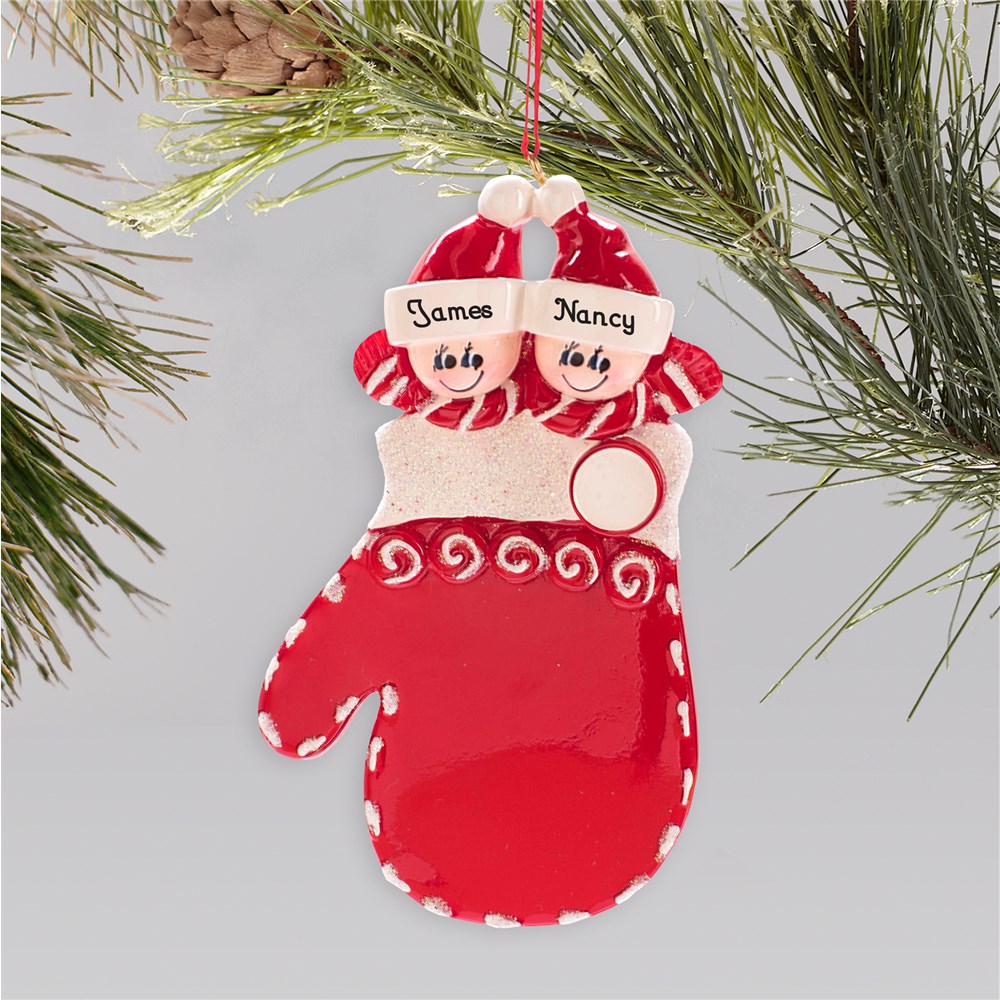 Personalized Family Mitten Ornament | Personalized Family Christmas Ornaments