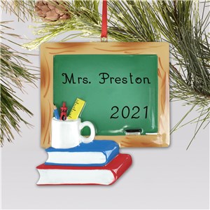 Teacher Chalkboard Ornament | Personalized Teacher Ornaments