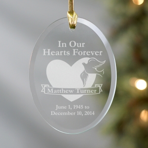 In Loving Memory Personalized Beveled Glass Picture Frame