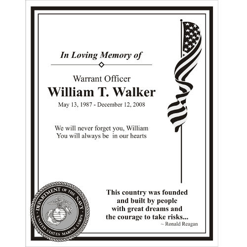Personalized Military Memorial Wood Plaque | Remembrance Gifts