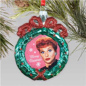 I Love Lucy Glass Reath Ornament NP00028