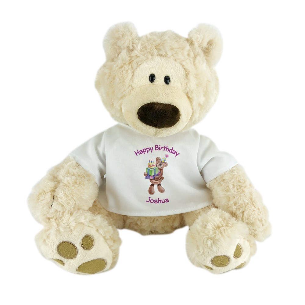 Personalized Birthday Bear Philbin Beige Teddy Bear NP0139-4590