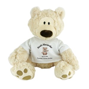 Personalized Boy Bear Philbin Beige Teddy Bear NP0139-4605