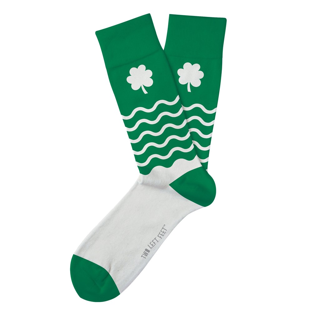 St Patrick's Day Socks | Green and White Lucky Socks