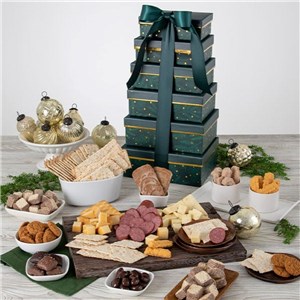 Deck the Halls Gourmet Gift Tower