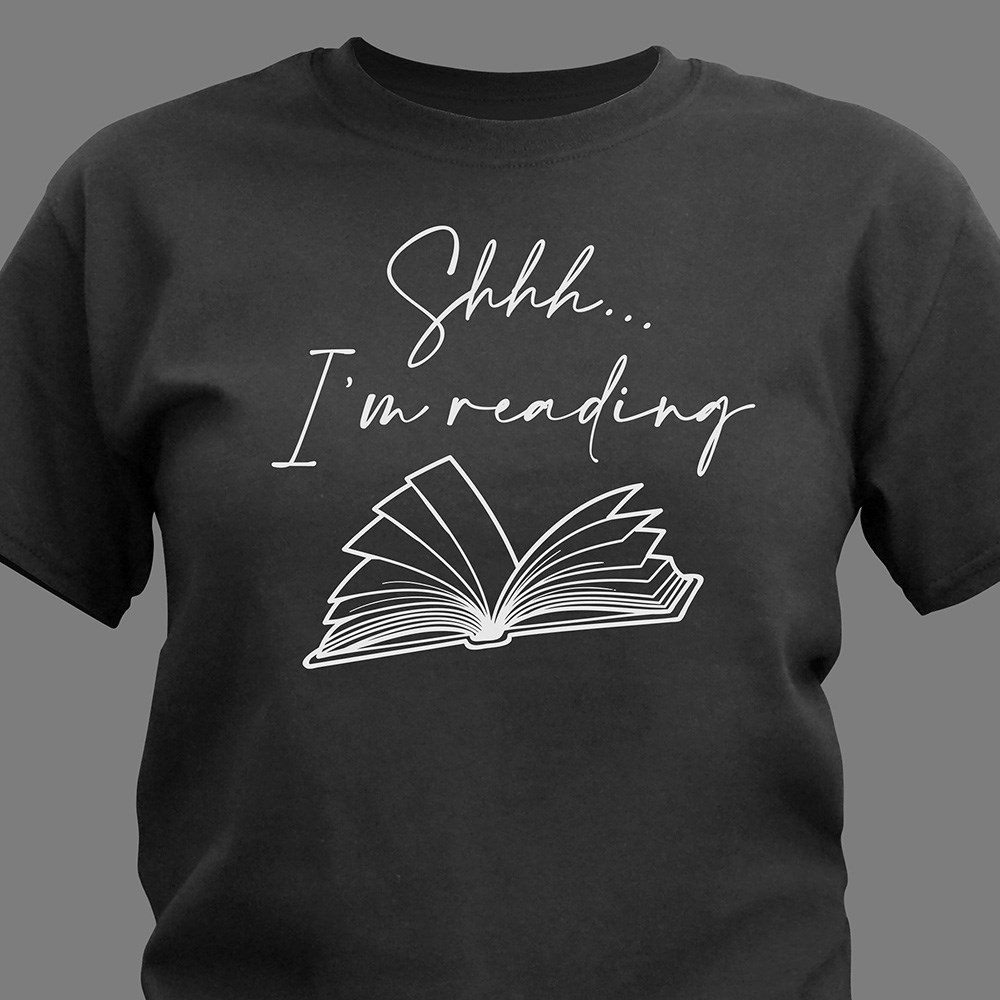 Personalized Shh I'm Reading T-Shirt 