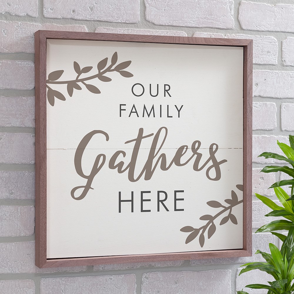 Gather Here Non Personalized Wall Decor GiftsForYouNow