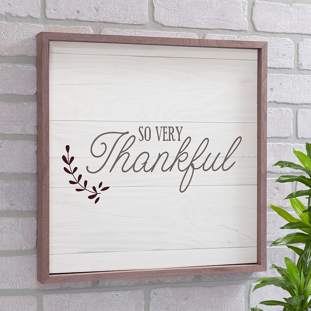 So Very Thankful Non Personalized Wall Decor | Wood Pallet Signs