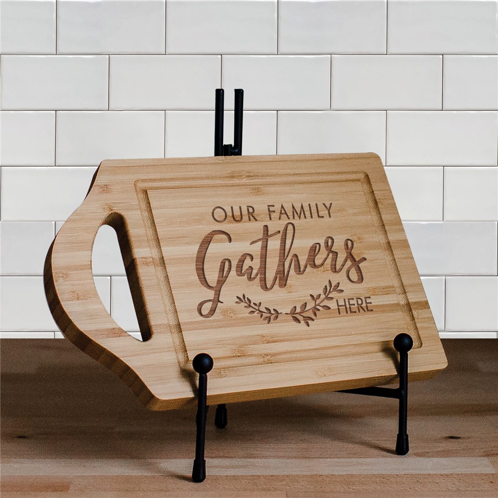 Family Gathers Engraved Cutting Board | Wood Cutting Boards