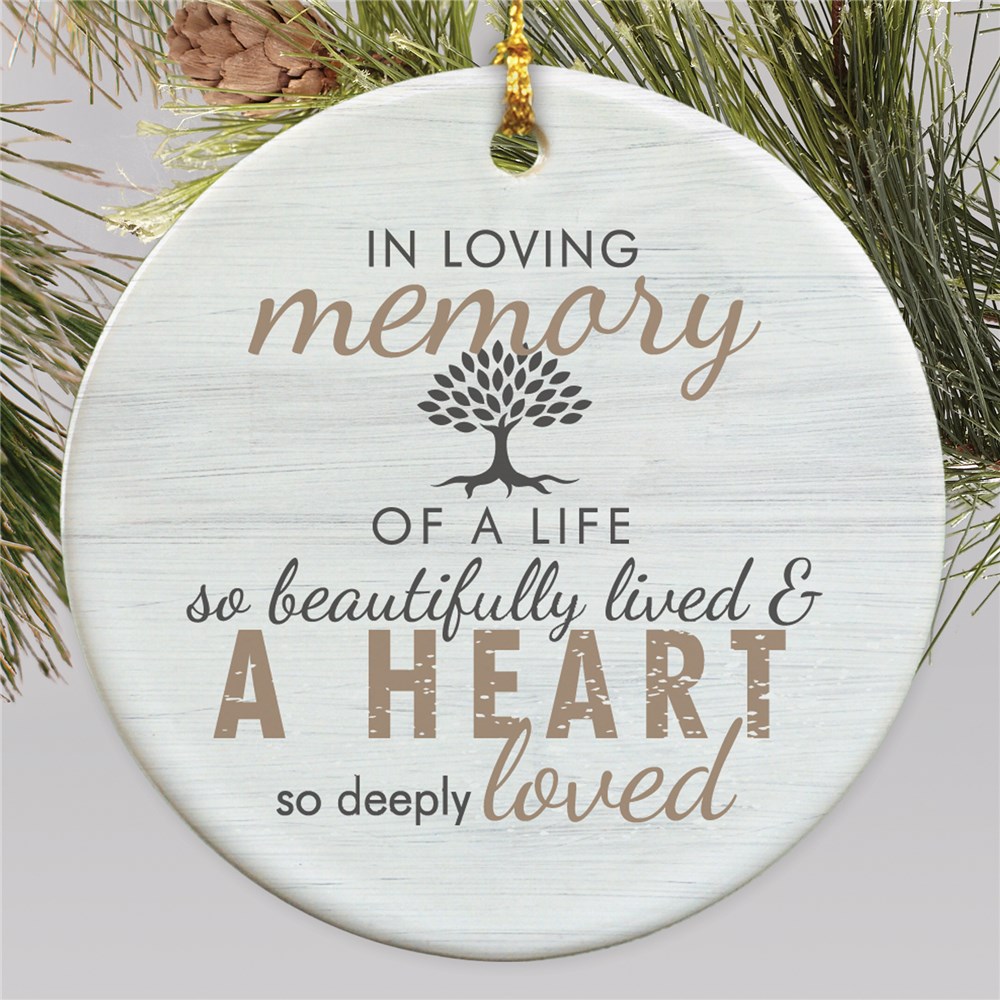 memory,Holiday place setting gift for bereavement dad grandparent Mom Butterfly Wings Personalized Memorial Ornament grief