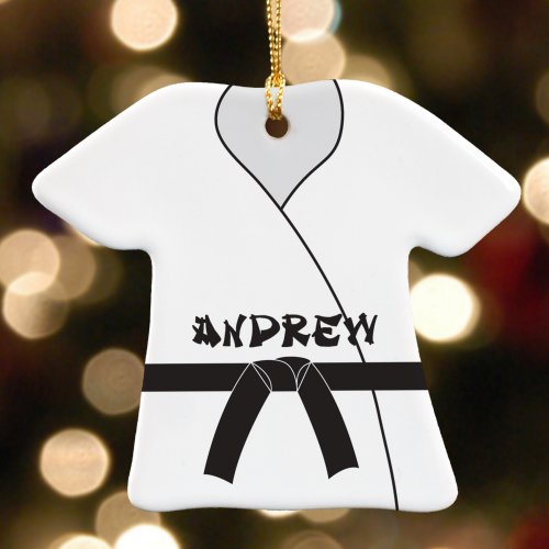 Personalized Ceramic Karate Ornament | GiftsForYouNow