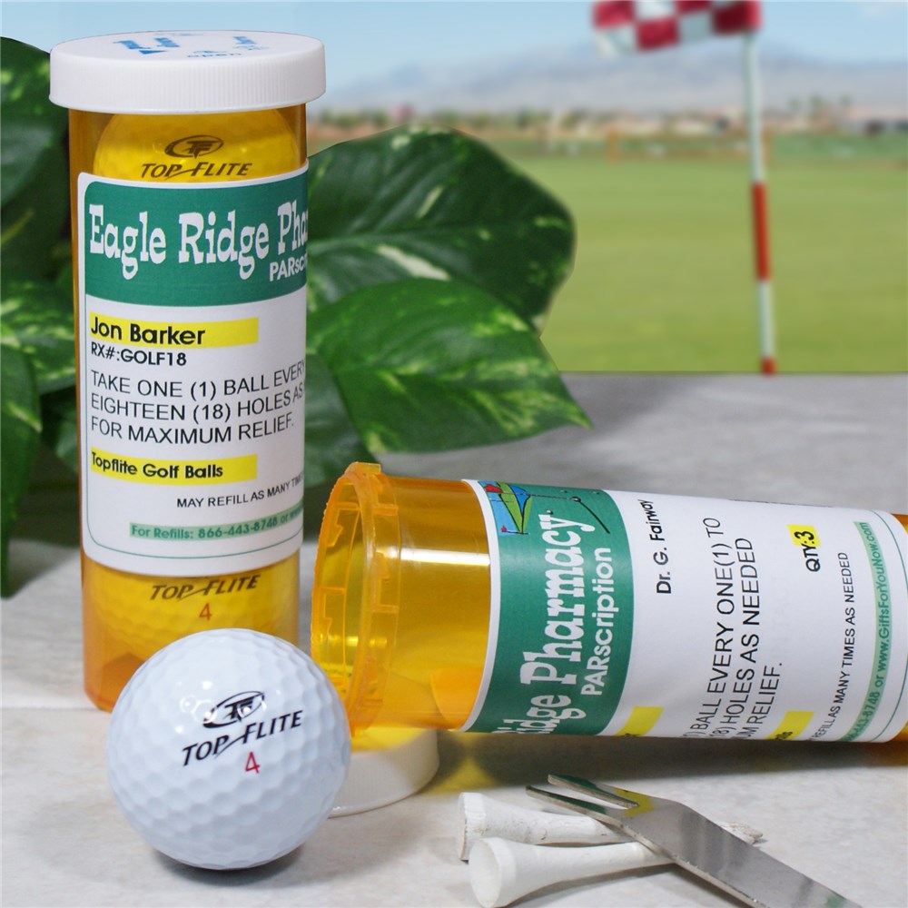 Personalized PARscripton Golf Ball Set Custom Golf Ball Container