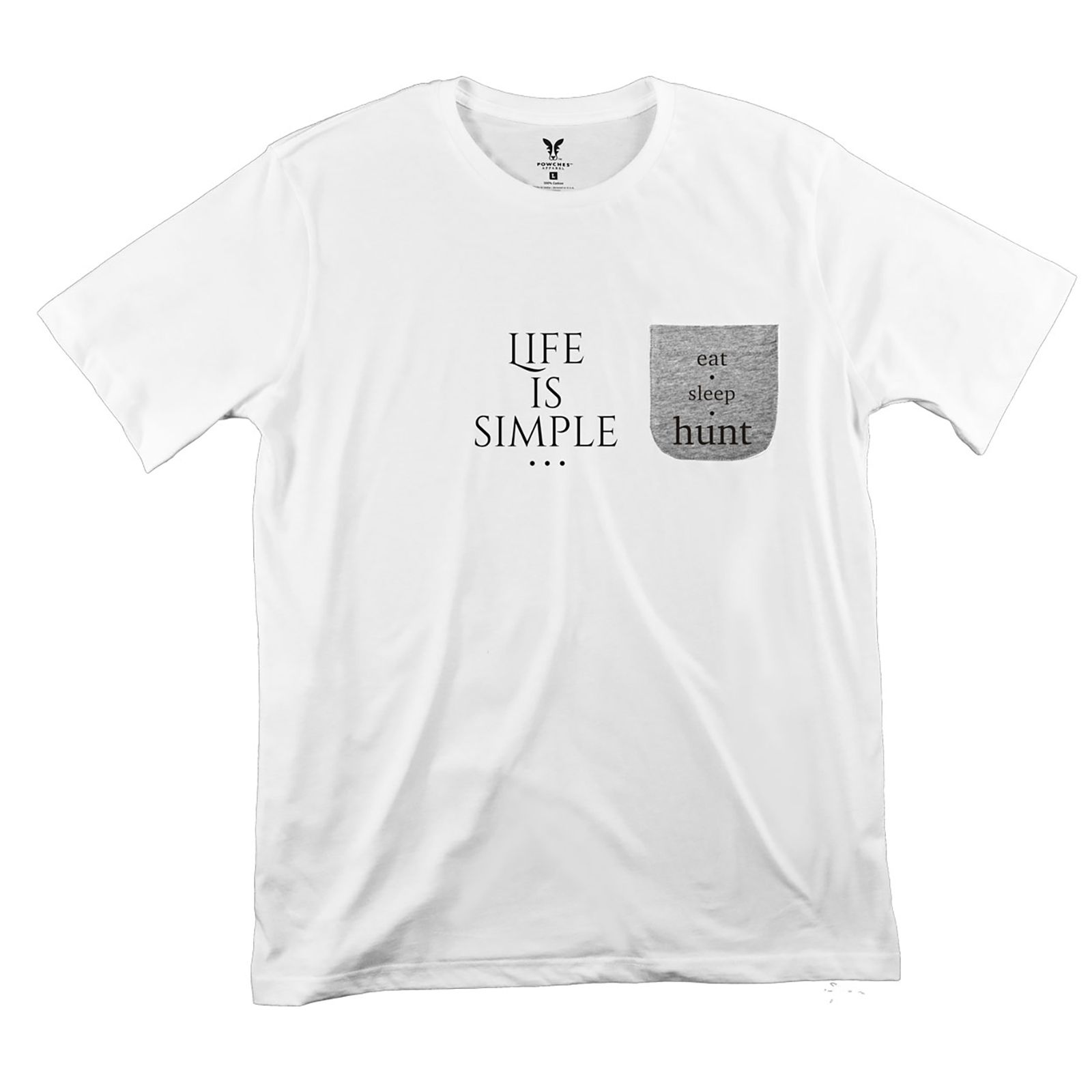 Life Is Simple Hunt Pocket T-Shirt PT311293X