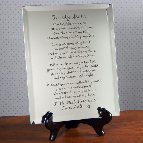 Personalized Mother's Day Keepsake - Mirror Plaque
