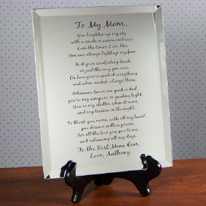 Personalized Mother's Day Keepsake - Mirror Plaque