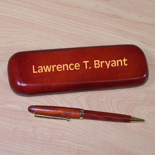 Personalized Rosewood Pen Set