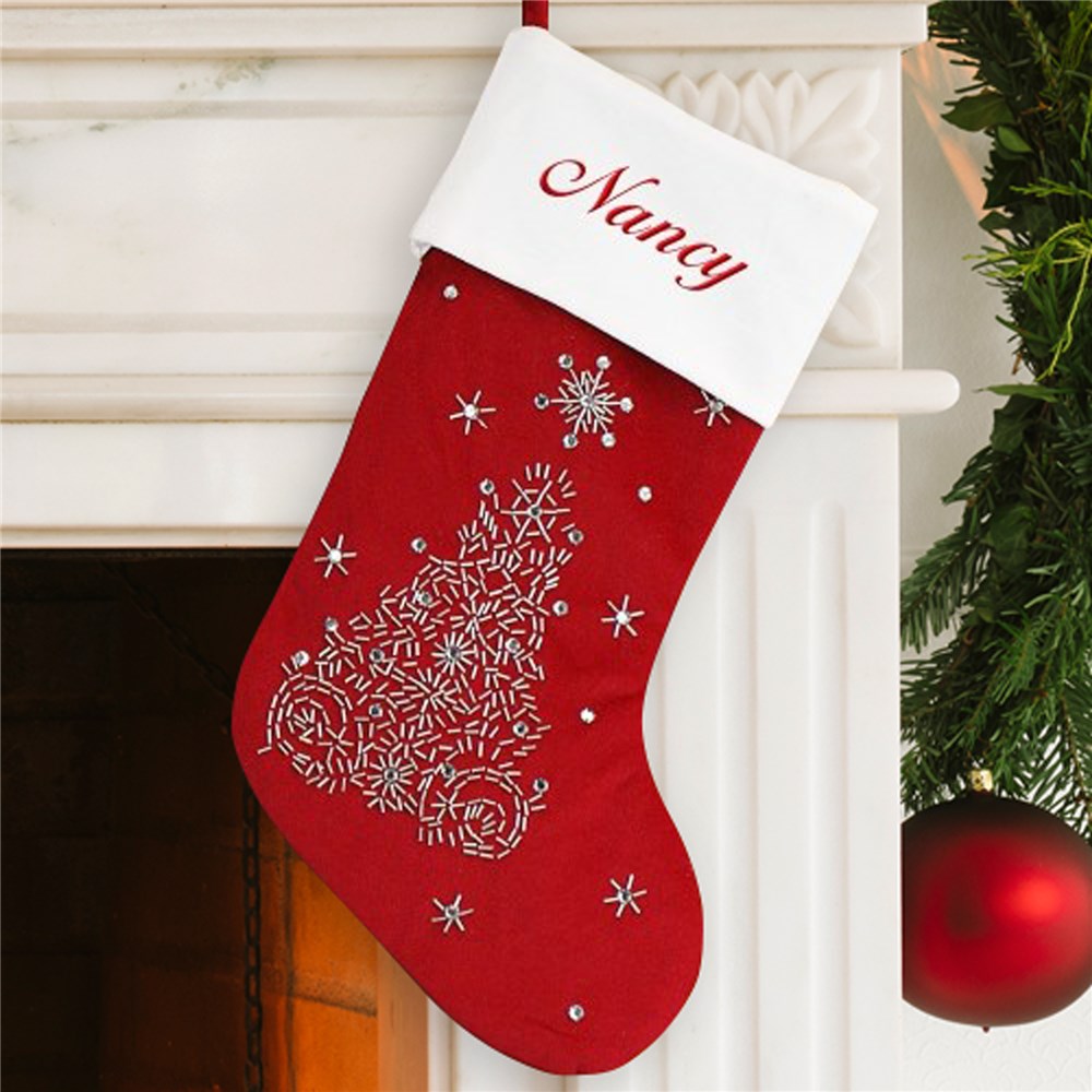 Christmas Stockings Embroidered With Tree ubicaciondepersonas.cdmx.gob.mx