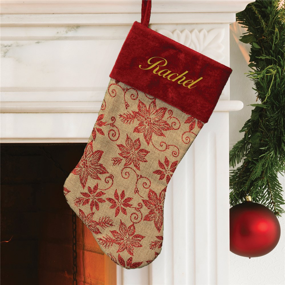 embroidered christmas stockings