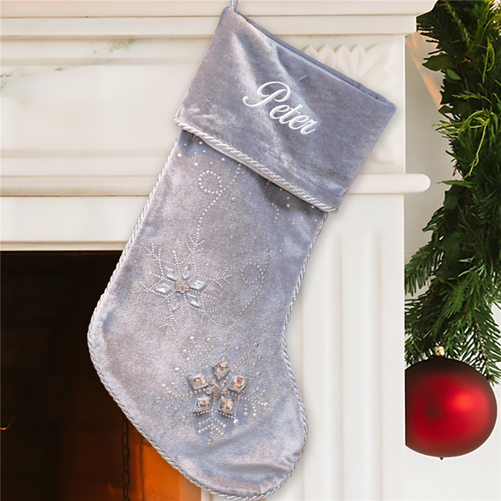 Jeweled Christmas Stocking | GiftsForYouNow