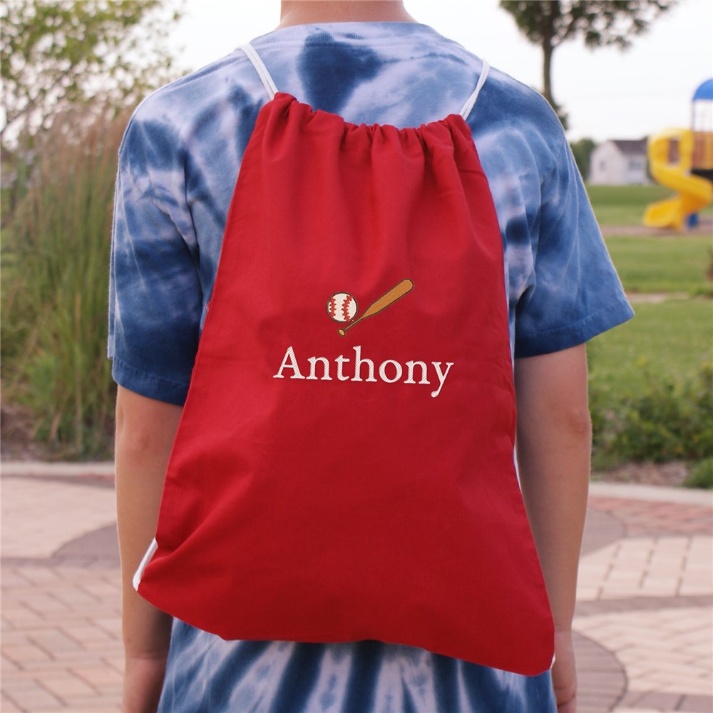 Embroidered Icon Sports Bag Custom Embroidered Gym Bag