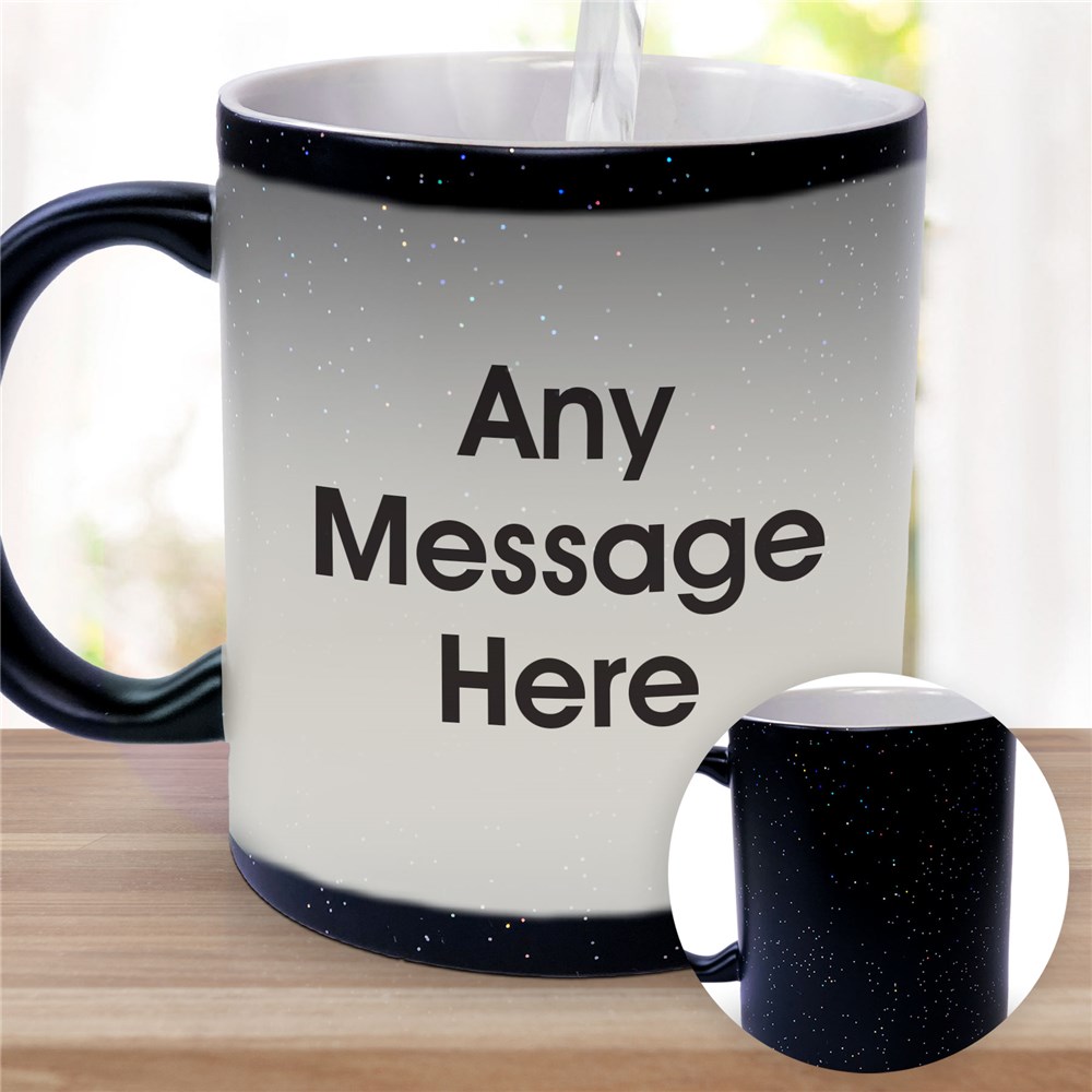 Personalized Block Message Color Changing Mug