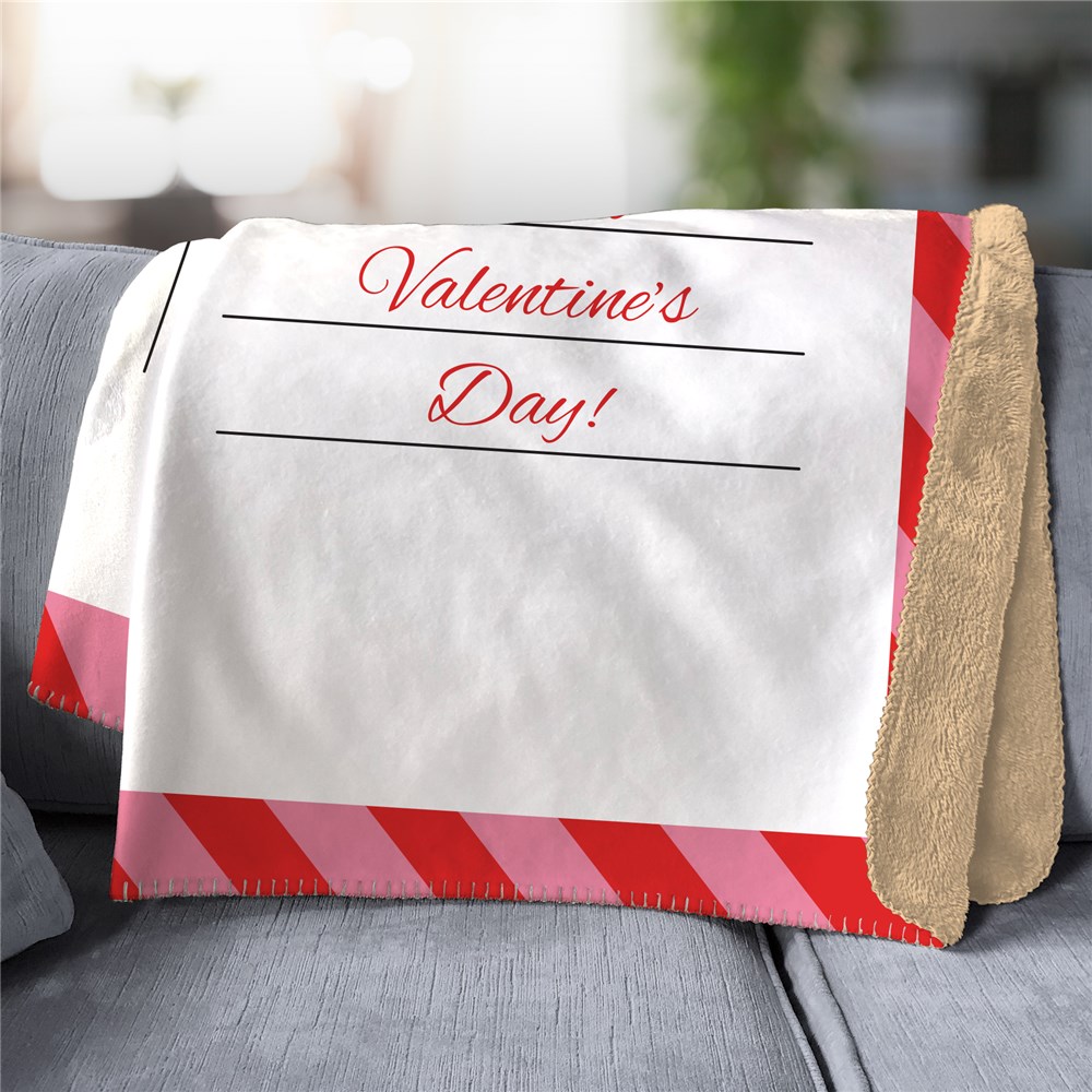Personalized Valentine's Day Gifts For Her | Will You Be Mine Blanket
