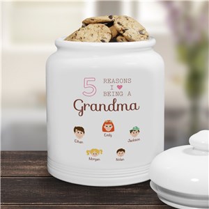 Personalized Reasons I Love Jar | Personalized Cookie Jars