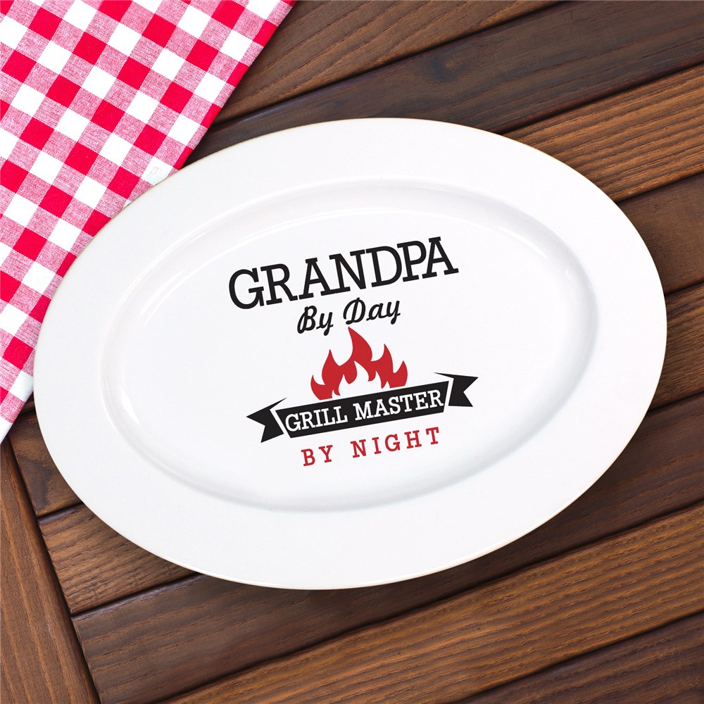 Personalized Grill Master Platter | Grilling Gifts for Dad